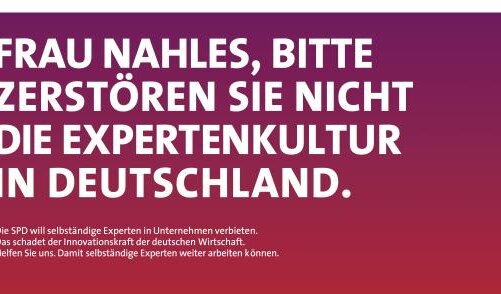 Pressemitteilung: VGSD unterstützt Kampagne Experten-Arbeit-retten.de