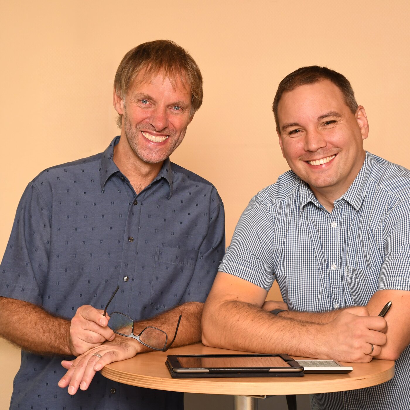 Rainer Junk und Nikolai Schulte