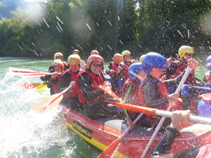 Rafting ist ein spritziges Vergnügen.