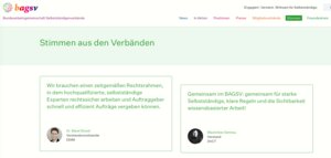 In der Rubrik "Stimmen" kommen viele Verbandsvertreter/innen zu Wort. 