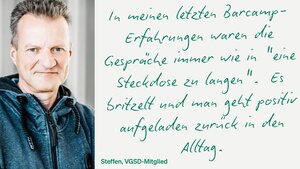 Steffen Kallinowsky, frisch beim VGSD und auch zum ersten Mal beim VGSD-Jahresevent dabei. 