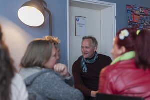 In kleinen Gruppen berichteten die Anwesenden von ihren existenziellen Fragen, vor denen sie selbst einst standen;