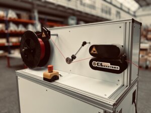 So sieht das Hauptprodukt von QiTech aus, mit dem man aus Plastikabfällen Filament produzieren kann