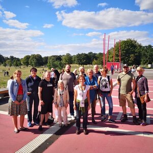 Gutes Wetter beim schönen Tempelhofer Feld.