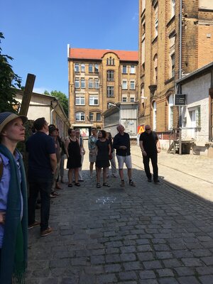 Die Regionalgruppe Berlin erkundet das ehemalige Margarinewerk „Berolina“ in der Lichtenberger Herzbergstraße