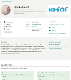 Selbes Branchenprofil (nach Relaunch)