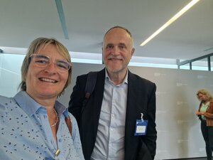Stellvertretend für viele Gespräche mit VGSD-Mitgliedern und Nicht-Mitgliedern: Selfie mit  Ruth Fraundorfer aus Landau, Foto; Ruth Fraundorfer