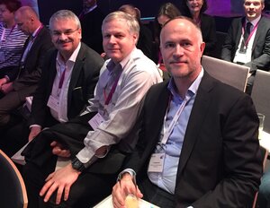 Thomas Andersen, Dirk Hermanns und Andreas Lutz bei der Arbeiten 4.0-Abschlussveranstaltung