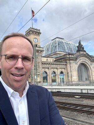 Unser Leiter Politik reiste für das Treffen nach Dresden.