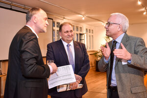 Andreas Lutz im Gespräch mit Hans Peter Wollseifer und Andreas Fabri von der Bundesarbeitsgemeinschaft Kreishandwerkerschaften