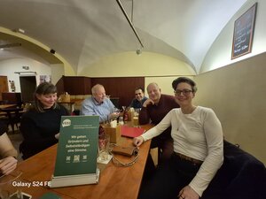 Tolle Gespräche bei unserem Stammtisch in Weihnachtsedition!