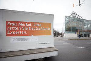 Vor der CDU-Parteizentrale