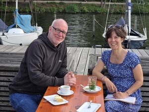 An der Alster über Künstliche Intelligenz fachsimpeln. Mein Treffen in Hamburg mit Vereinsmitgllied Peter Claus Lamprecht aka PC'L