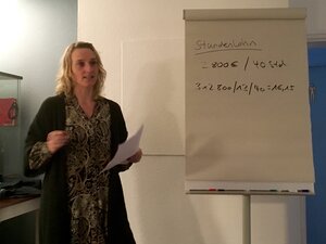 Nicole Caporosso nahm sich viel Zeit für die Fragen der Teilnehmenden