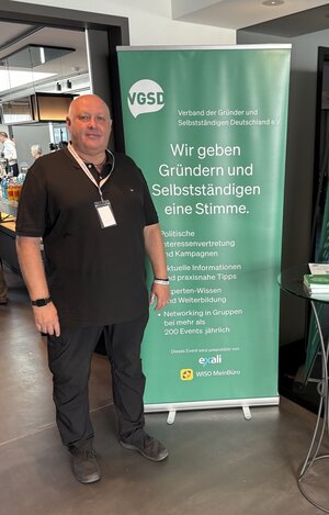 Lars Bösel vor Ort im Einsatz. 