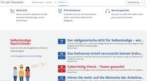 Mit Google Translate kann man auf fremdsprachigen Webseiten surfen (fast) als wären sie auf deutsch. 