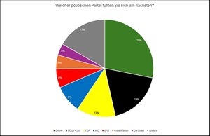Politische Präferenzen der Befragten im Selbstständigen-Report