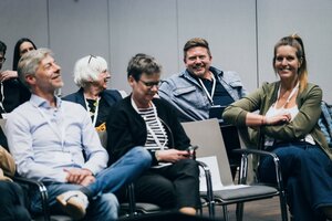 Viele Selbstständige nutzten die Gelegenheit zum offenen Austausch auf Augenhöhe. Die Stimmung: TipTop!