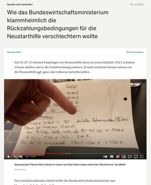 Durch den Wegfall der Seitenleiste kann man sich ganz auf das Lesen des Beitrags konzentrieren