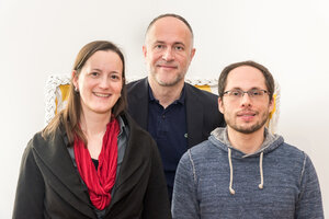 Die VGSD Vorstandsmitglieder Sylvie Dénarié, Andreas Lutz und Tim Wessels