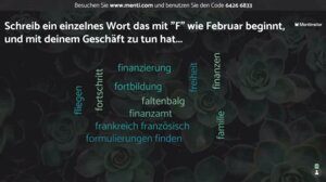"F" wie? Ein neues spielerisches Element bei unserem Stammtisch 