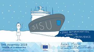 Der finnische Eisbrecher namens Sisu – ganz wichtig für den Erfolg der Konferenz in Helsinki!