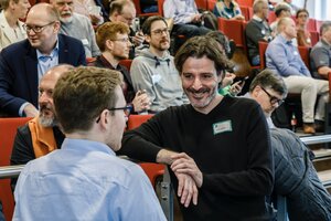 Angeregte Gespräche am Rande des Barcamp