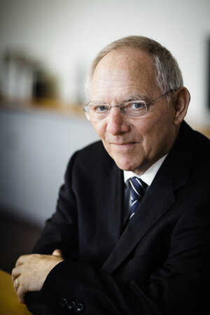 Dr. Wolfgang Schäuble, Bundesminister der Finanzen