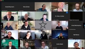 Screenshot der Online-Mitgliederversammlung des VGSD am 8. April 2025