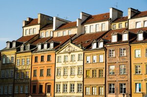 Häuserfassaden in der Warschauer Altstadt