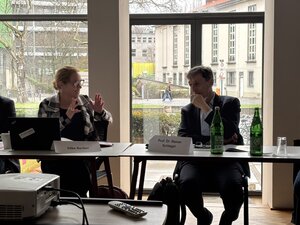 Professor Rainer Schlegel im Gespräch mit Silke Becker