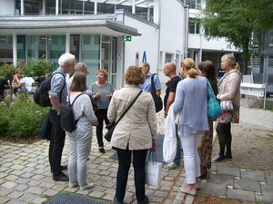 Dr. Eva Moser, Leiterin des BWA, begrüßt die VGSD-Mitglieder