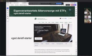 Bei unserem Treffen im April hat uns FM Rommert spannende Einblicke in die Altersvorsorge mit ETFs gegeben.