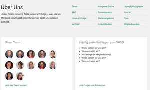 So sieht die neue "Über uns"-Seite aus