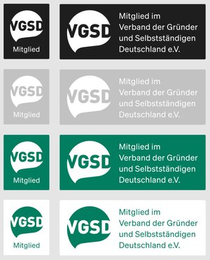 Übersicht über Mitglieder-Logo-Varianten