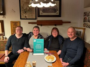 Unser November-Stammtisch in kleiner, feiner Runde mit Tiefgang