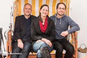 Der neue Vorstand mit  Andreas Lutz, Sylvie Denarié und Tim Wessels