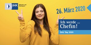 Mit diesem Flyer hatte die IHK zu ihrer speziellen Variante des Girls'Day eingeladen