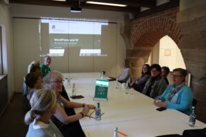 Nicole hat bei unserem Netzwerktreffen in Nürnberg eine Session zum Thema der Gruppe "WordPress und KI“ angeboten!