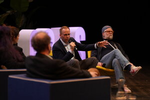 Auf dem Panel "The Creative Shift" diskutierte Jörn über Transformation, KI und politische Verantwortung in der Branche. 