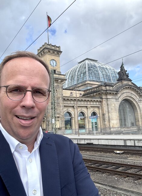 Unser Leiter Politik reiste für das Treffen nach Dresden.