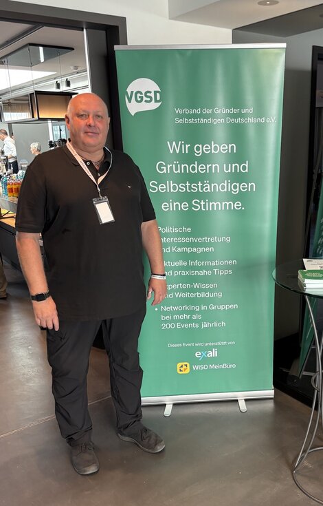 Lars Bösel vor Ort im Einsatz. 