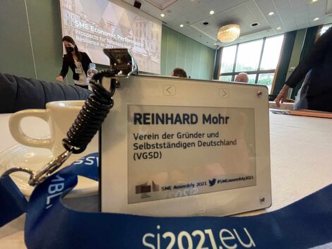 Im November im slowenischen Portorož: Ich durfte den VGSD auf der EU-Konferenz für kleine und mittlere Unternehmen vertreten.