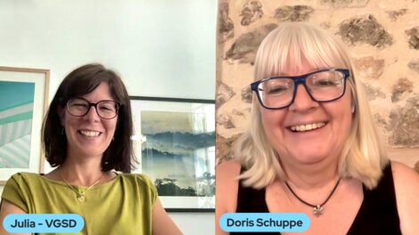 Wir sind fast ohne Stift und Papier ausgekommen! Julia hat durch Doris für die Interviewaufzeichnung gleich zwei neue Tools kennengelernt.