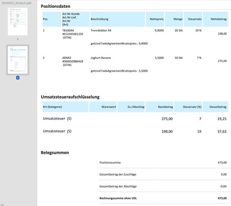 Beispiel einer ZUGFeRD-Rechnungs-Datei