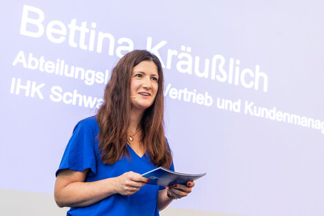 Bettina Kräußlich von der IHK Schwaben hat die Veranstaltung organisiert und auch moderiert.