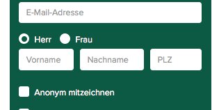 Petition: 5.000 Mitzeichner erreicht - Nächstes Ziel: 15.000