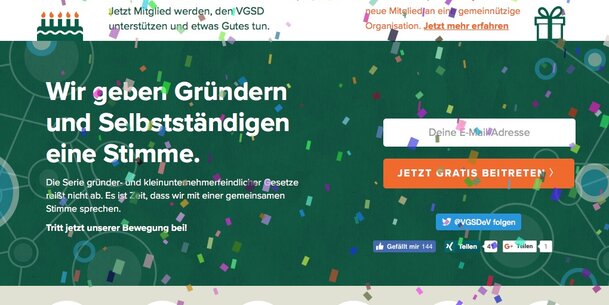 VGSD wird heute 5 und lässt sich feiern