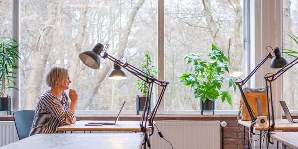 Der Coworking-Space Mindspot in St. Peter-Ording: Arbeitsplätze mit Nordseebrise