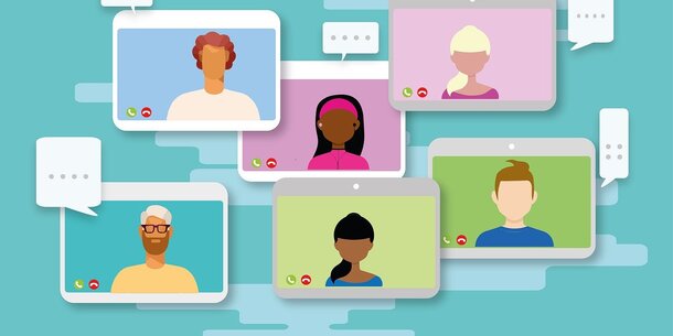 Vernetze dich mit Kollegen: Trage dich für die Branchentreffen „IT“, „Onlinehandel“ oder "Beratung, Training & Coaching" ein